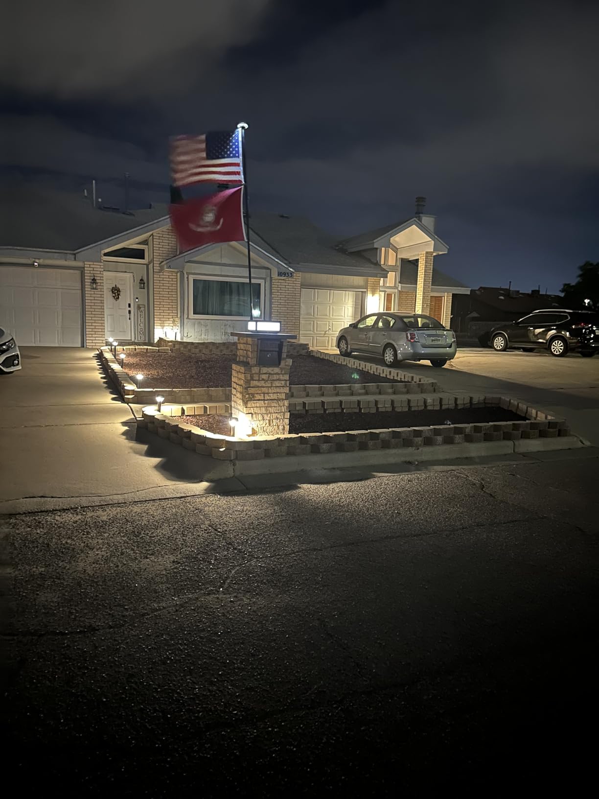 Service First 25FT Flagpole Kit Freedom Edition Black Telescoping for Outside House In Ground - Anti Tangle Swivel Ring Design - 100MPH Wind Tested with Single Flag customer photo 2