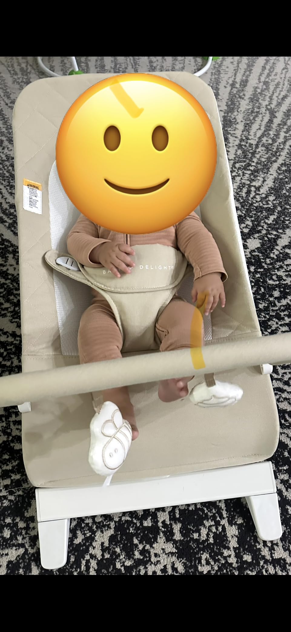 Baby Delight Alpine Deluxe Portable Bouncer, Infant, 0-6 Months, 100% GOTS Certified Cotton Fabrics, Organic Oat customer photo 1