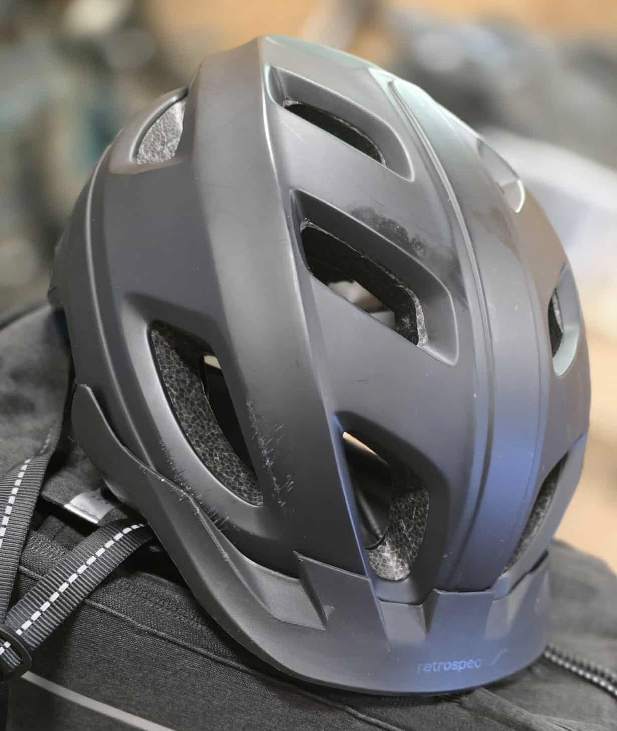 Retrospec Lennon Adult Bike Helmet with LED Safety Light Adjustable Dial & Removable Visor - Adjustable Bicycle Cycling Helmet for Men & Women customer photo 2