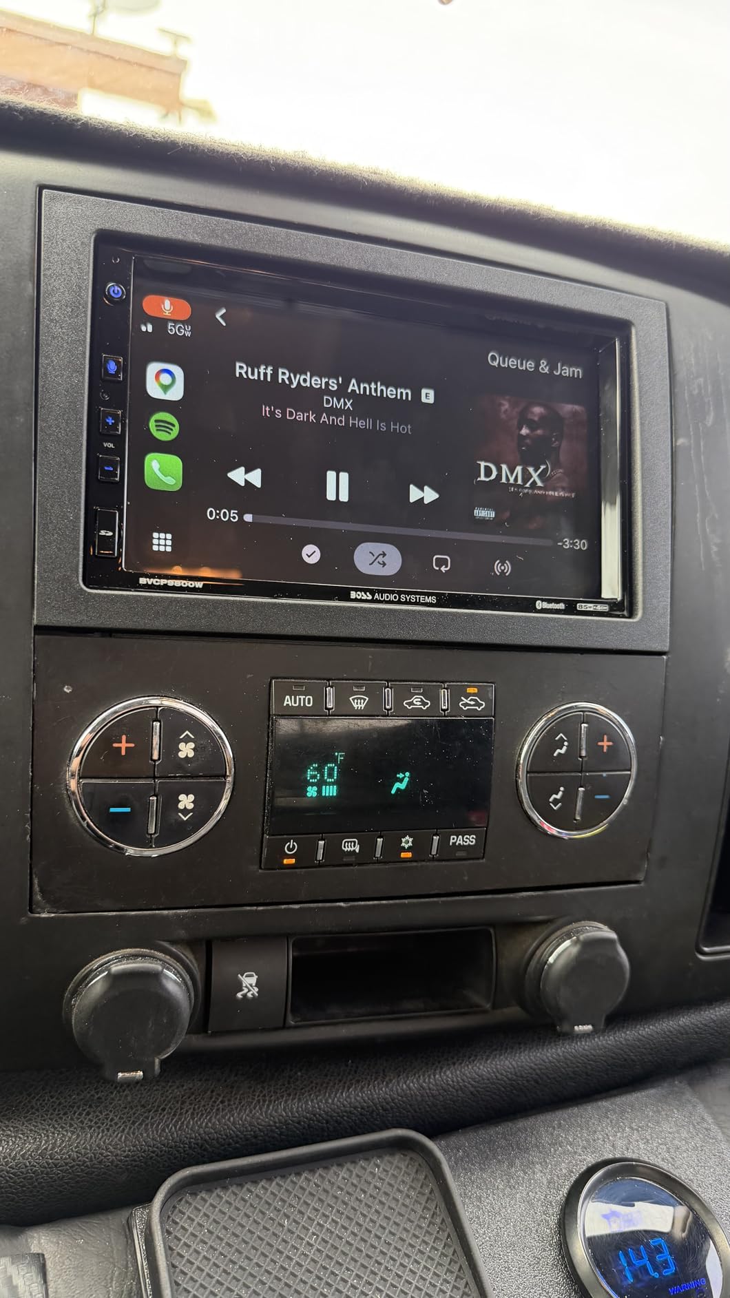 BOSS Audio Systems BVCP9850W Car Stereo - Wireless Apple CarPlay & Android Auto, Double Din, 6.75 Inch Touchscreen, Bluetooth, No DVD CD Player, AM/FM Radio Receiver, Wireless Remote Control customer photo 2