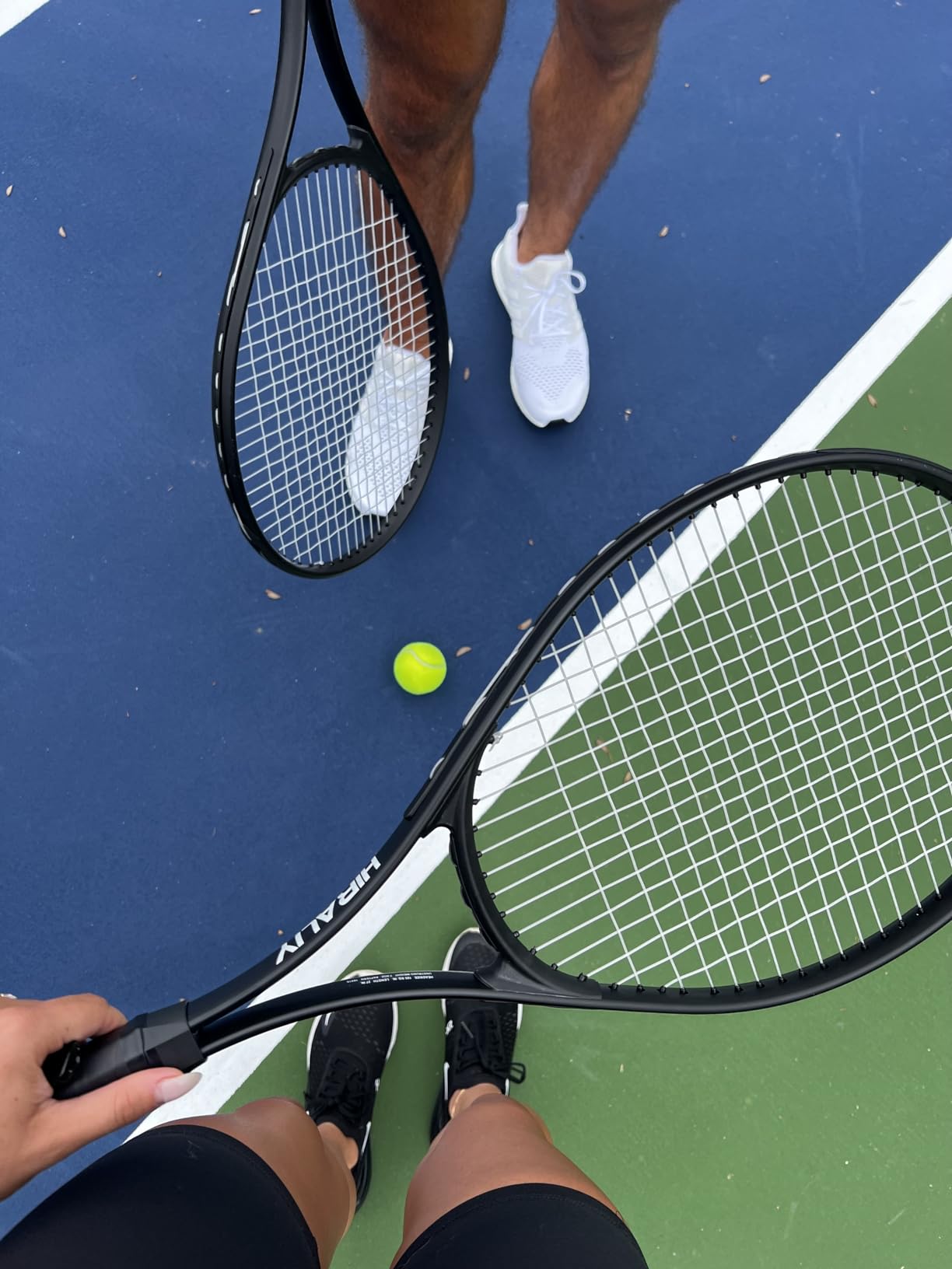 HIRALIY 27-Inch Tennis Racket for Adults with Ball and Carry Bag | Pre-strung Tennis racquets, Large Sweet Spot Llightweight Aluminum Tennis Set for Adult Beginner customer photo 1