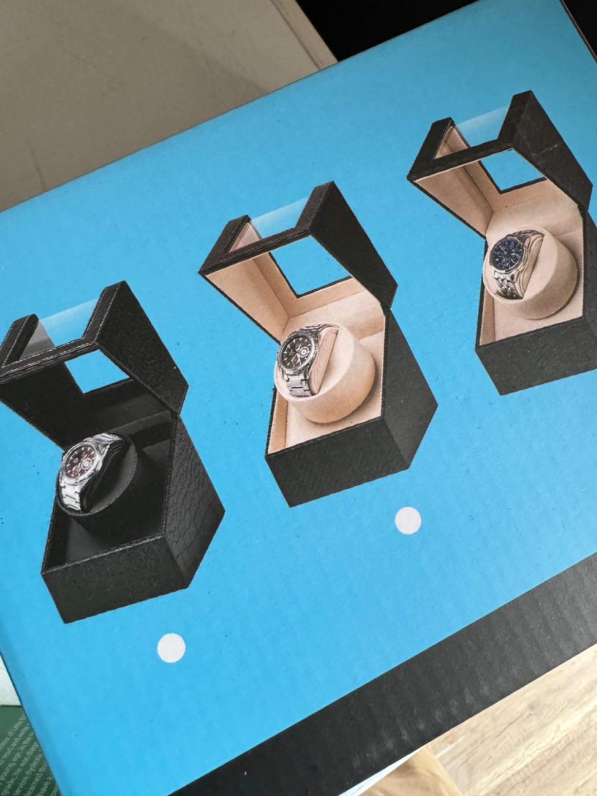 Automatic Single Watch Winder for Automatic Watches,Rotating Watch Case with Japanese Quiet Motor，AC Adapter or Battery Powered customer photo 1