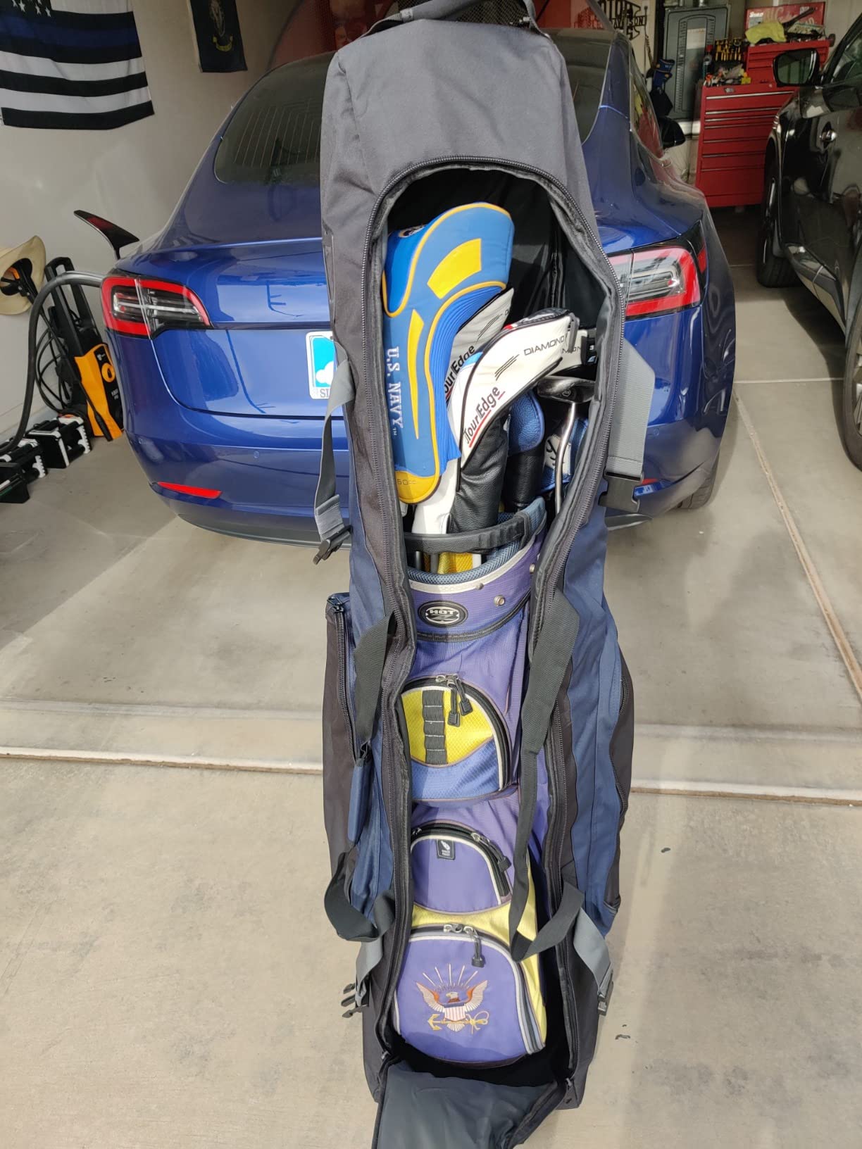 OutdoorMaster Padded Golf Travel Bag with Reinforced Wheels customer photo 2