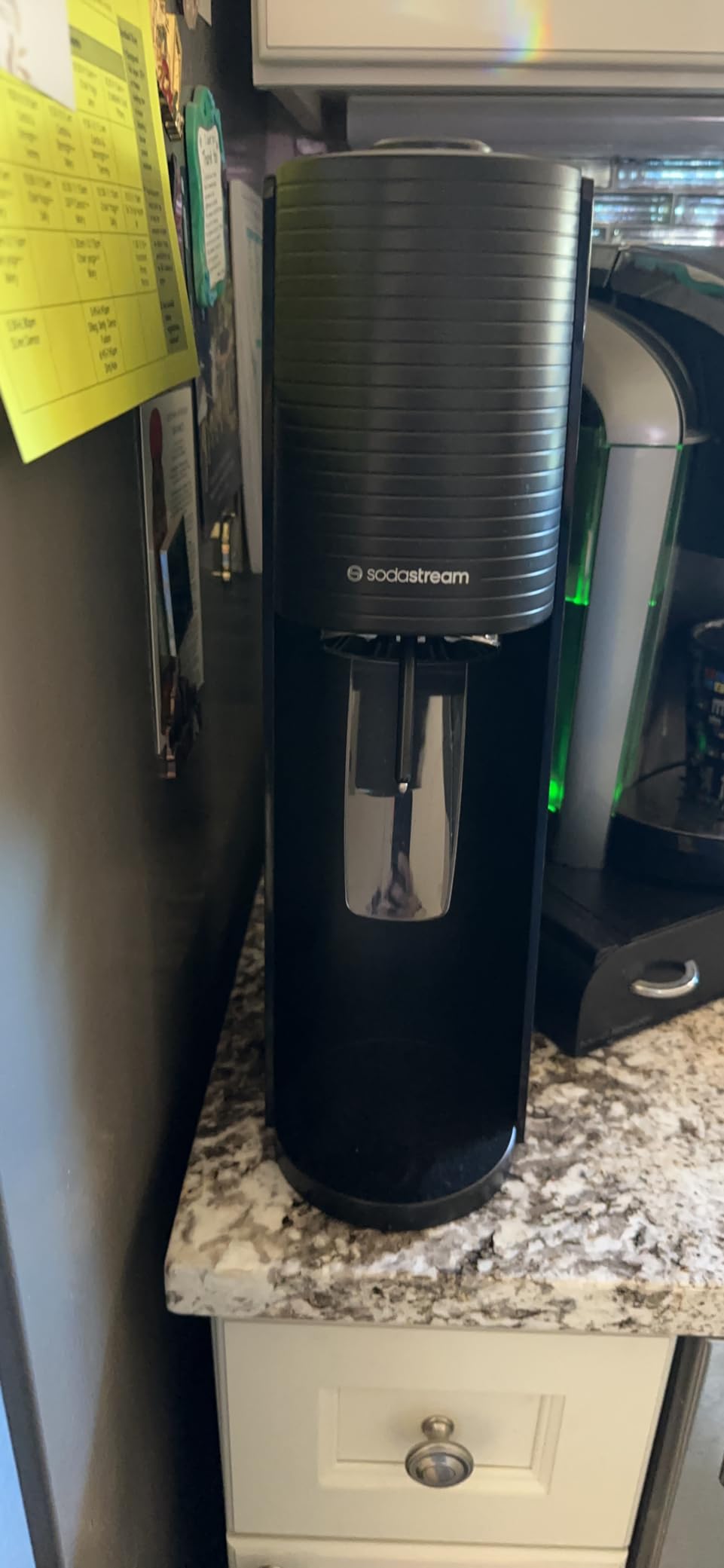 SodaStream TERRA Sparkling Water Maker, Value Bundle, CQC CO2 System, Includes 2 Quick Connect 60L CO2 Cylinders, 3 Dishwasher Safe BPA Free Bottles, 2 bubly Flavor Drops, Make your own Pepsi, Black customer photo 1