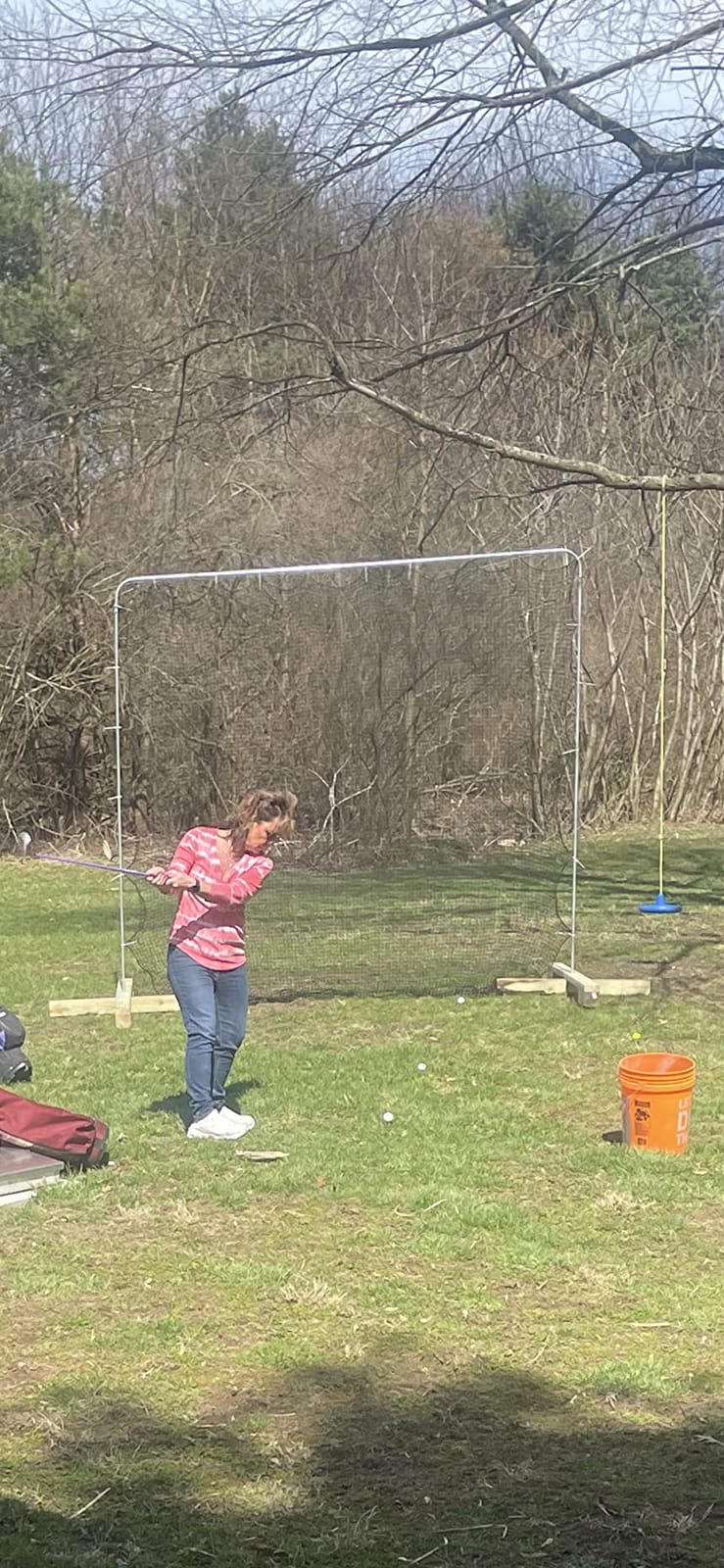 IUZEAI Golf Practice Net - Heavy Duty Nylon Netting, 10x10ft/10x15ft/10x20ft customer photo 1