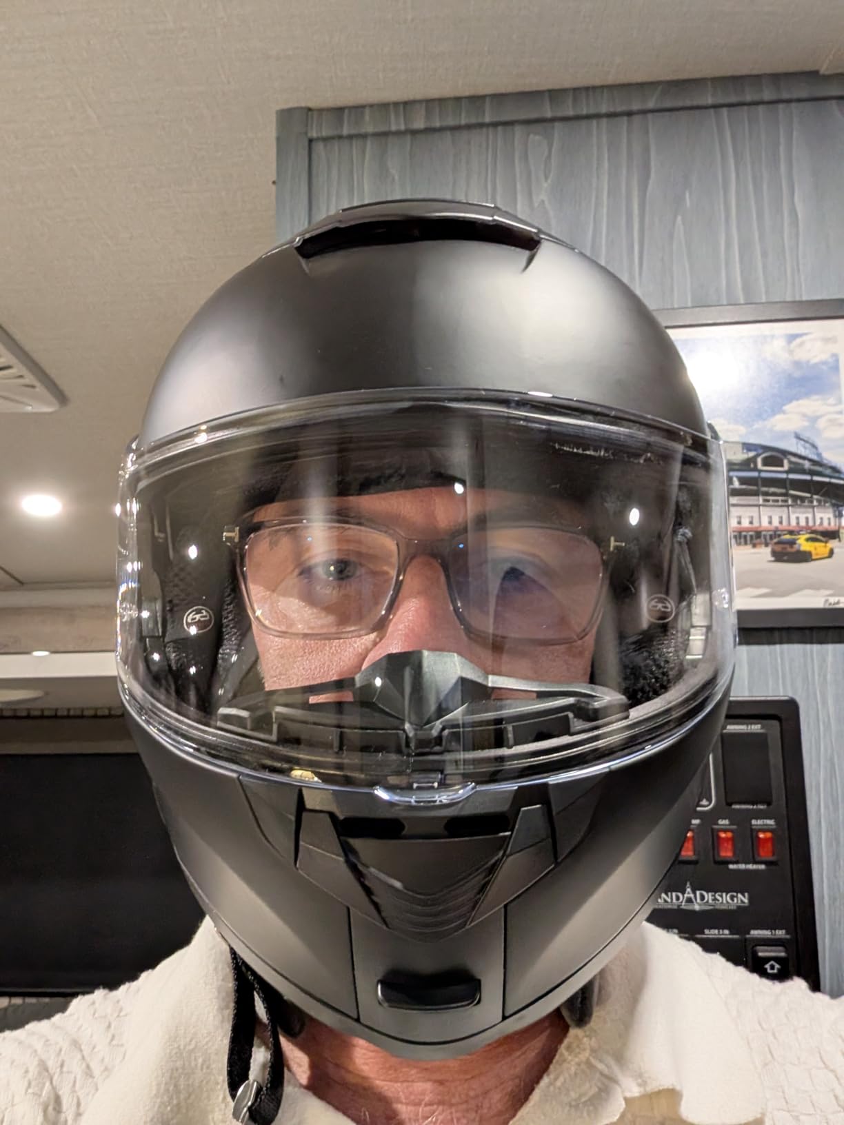 ILM Adult Motorcycle Modular Full Face Helmet Flip up Dual Visor 159(Matte Black,XX-Large) customer photo 1