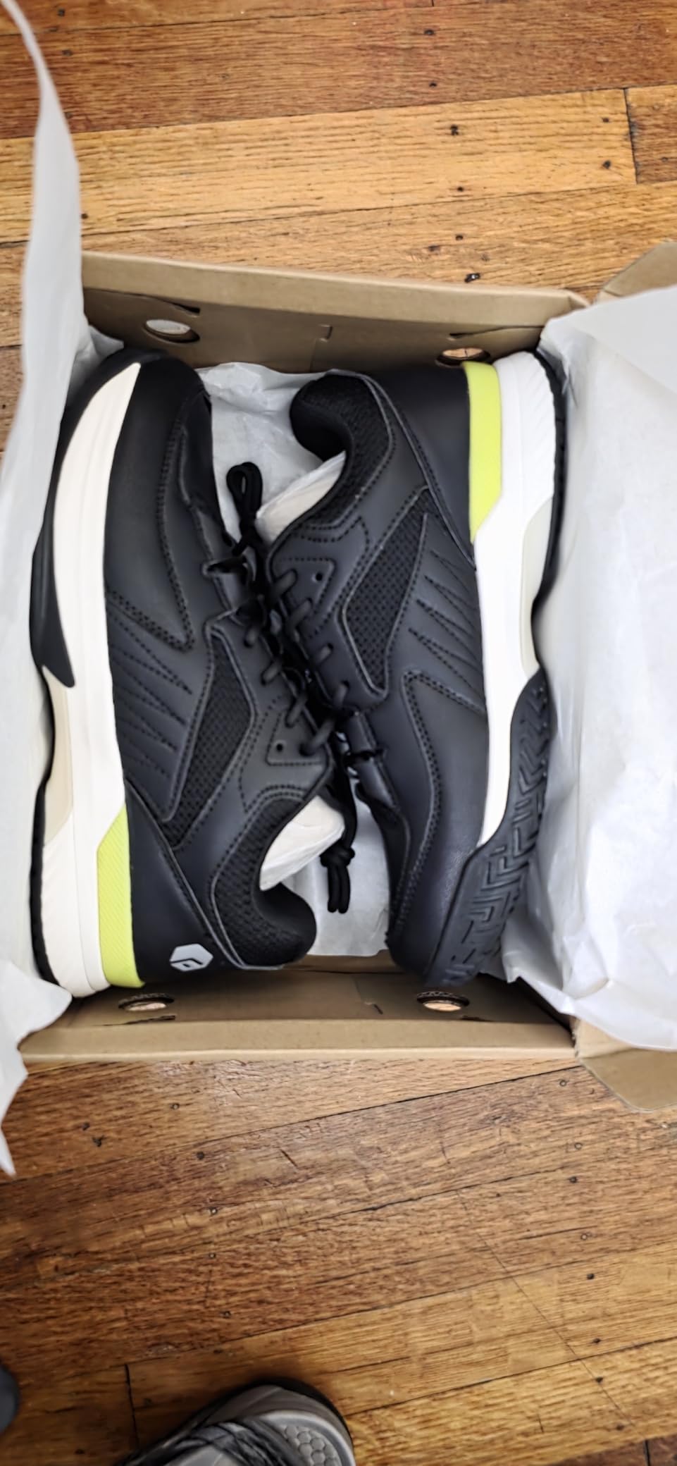 FitVille Men‘s Wide Pickleball Shoes All Court Tennis Shoes with Arch Support for Plantar Fasciitis customer photo 2