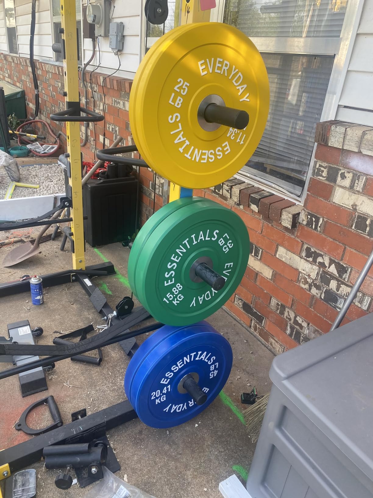 BalanceFrom Color Coded Olympic Bumper Plate Weight Plate with Steel Hub customer photo 1