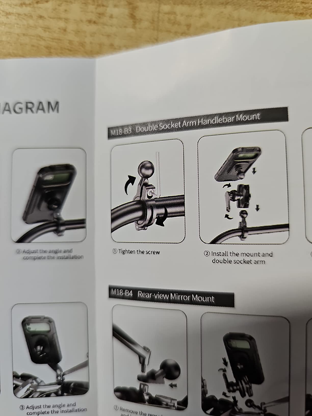 iMESTOU Waterproof Motorcycle Phone Holder for 5.5