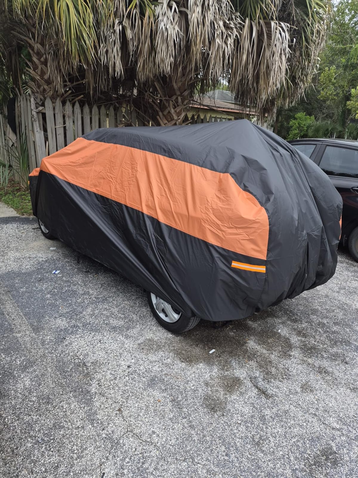 GUNHYI Car Cover for Automobiles All Weather Waterproof, Universal Fit Sedan Ford Mustang, Chevy Camaro/Malibu, Kia Optima, Hyundai Sonata, Nissan Altima, Volkswagen Passat, Tesla Model 3 etc. customer photo 2