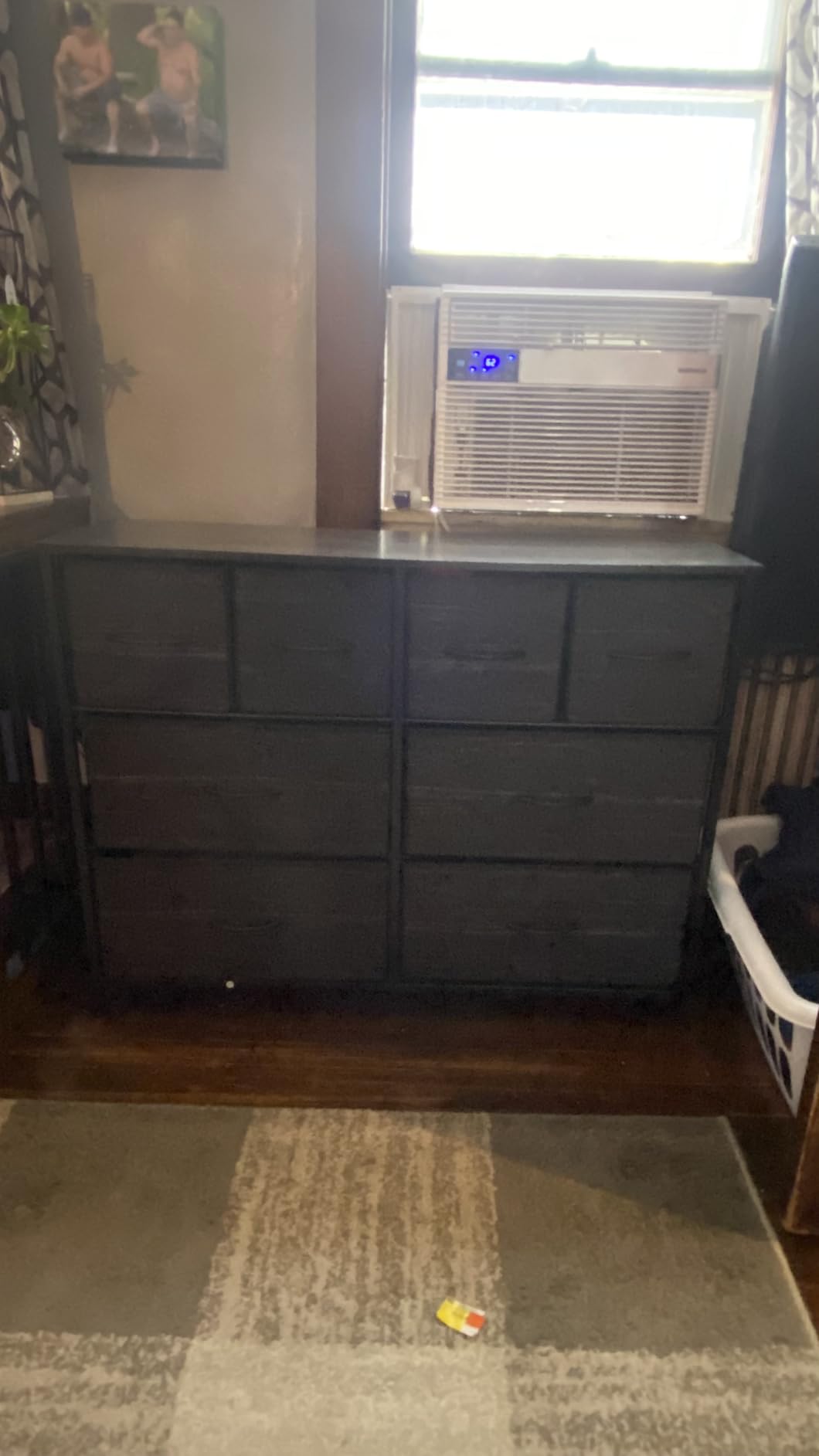WLIVE Wide Dresser for Bedroom, 8 Drawer Chest of Drawers, Black Wood Grain customer photo 1