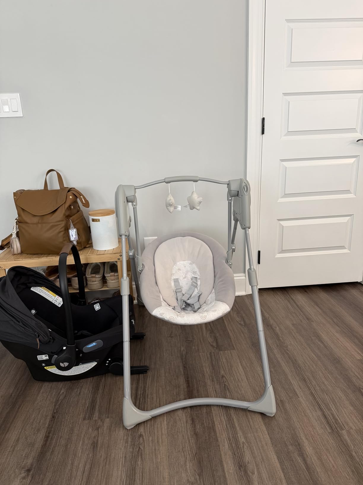 Graco Slim Spaces Compact Baby Swing, Reign customer photo 2