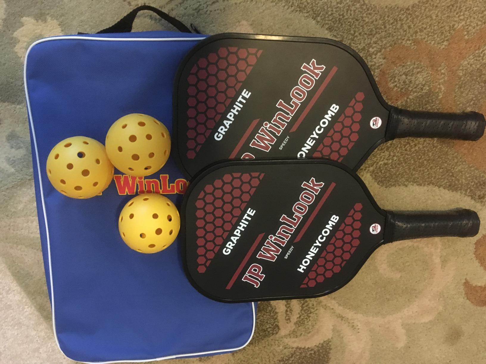 JP WinLook Premium Pickleball Paddles Set – USAPA Pickleball Set - Graphite Carbon Fiber Rackets for Women & Men and Balls for Indoor or Outdoor Play - Racquets, Pickleballs & Carry Bag customer photo 1