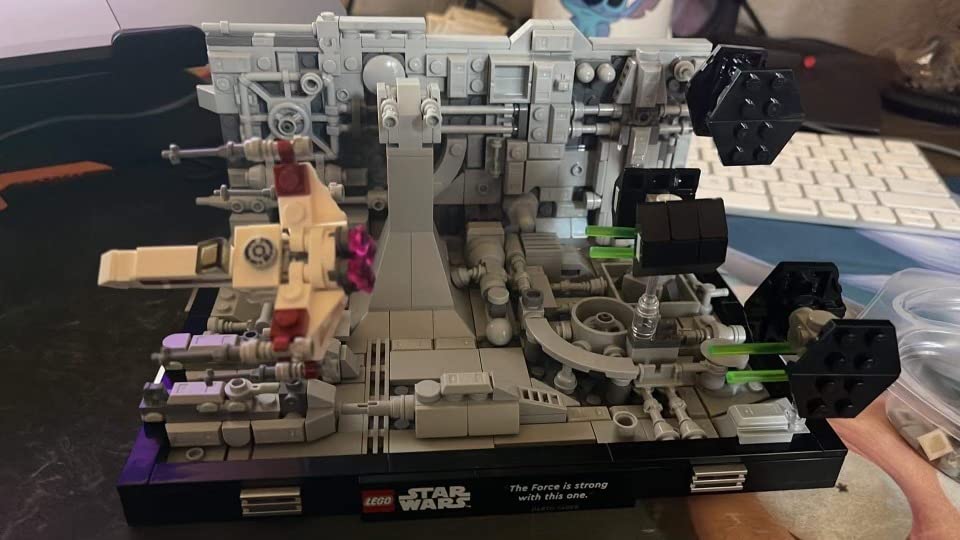 LEGO Star Wars Death Star Trench Run Diorama 75329 Building Kit for Adults; Brick-Built Collectible for Display (665 Pieces) customer photo 2
