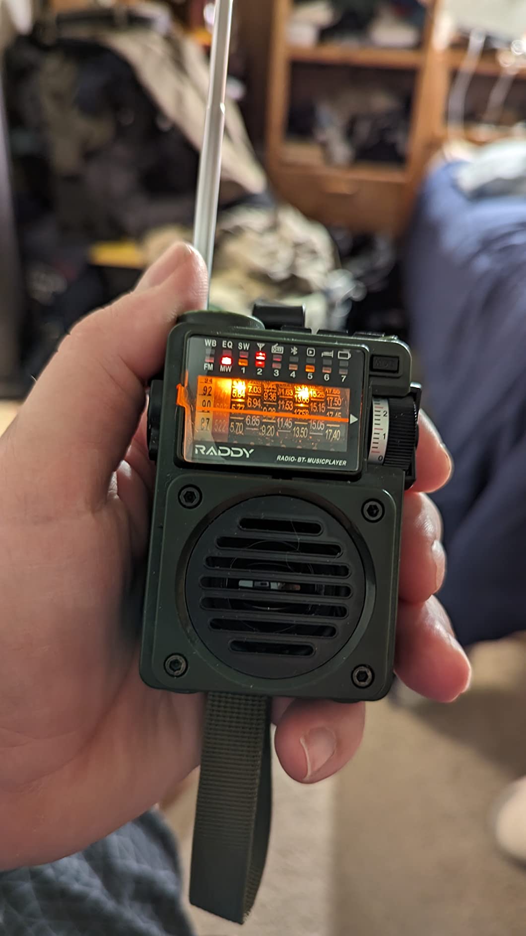 Raddy RF750 Portable Shortwave Radio AM/FM/SW/WB Receiver with NOAA Alerts - Pocket Retro Mini Radio Rechargeable, w/ 9.85 Ft Wire Antenna customer photo 1