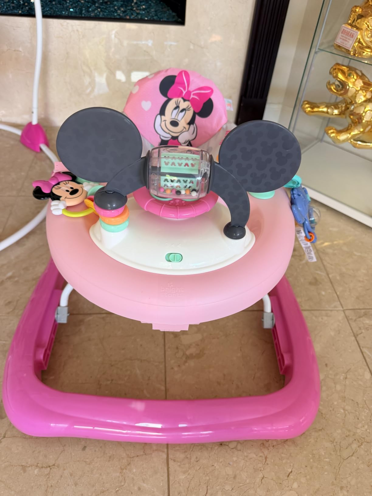 Bright Starts Disney Baby Minnie Mouse Forever Besties 2-in-1 Baby Activity Walker - Easy Fold Frame and Removable -Toy Station, 6 Months and up customer photo 1