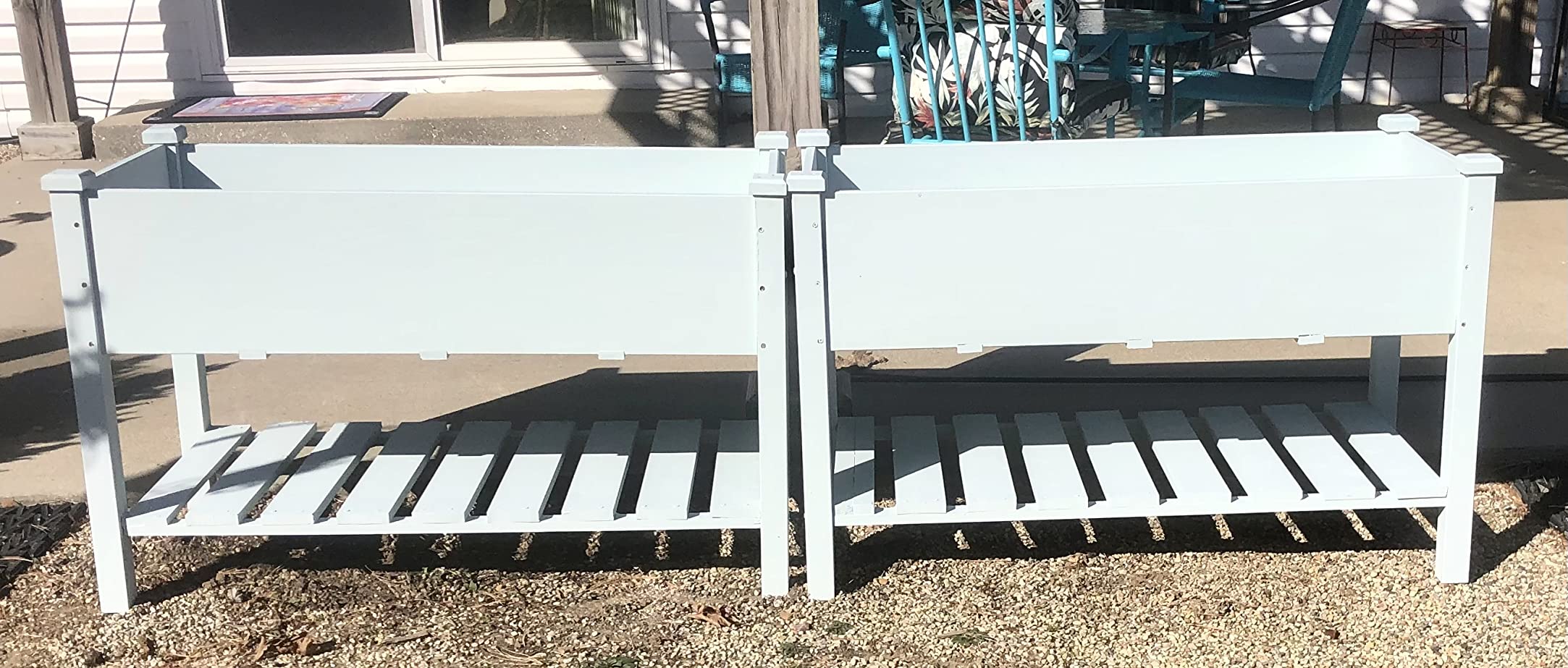 Yaheetech Raised Garden Bed 2Pcs Elevated Wood Planter Box Outdoor, Wood customer photo 2