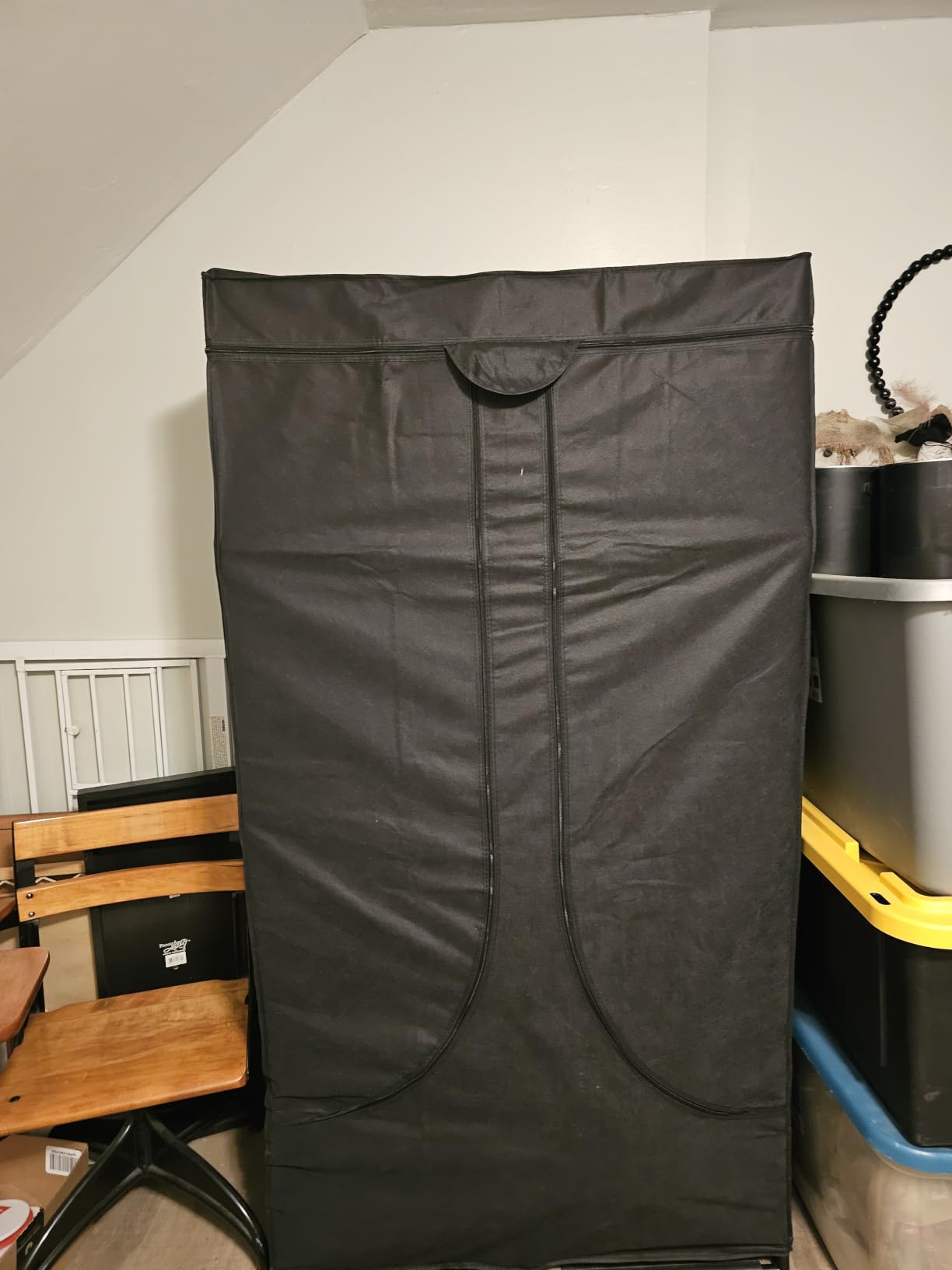 SORCEDAS Wardrobe Closet with Hanging Rods and Shelves for Clothes Storage customer photo 2