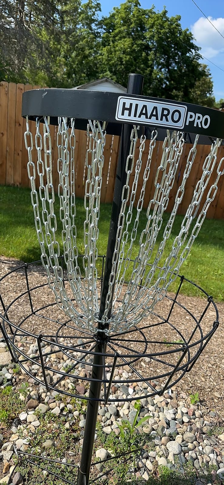 PDGA Approved HIAARO PRO Disc Golf Basket, Portable Disc Golf Target with Heavy Duty 24 Chains, Professional Disc Golf Basket customer photo 2