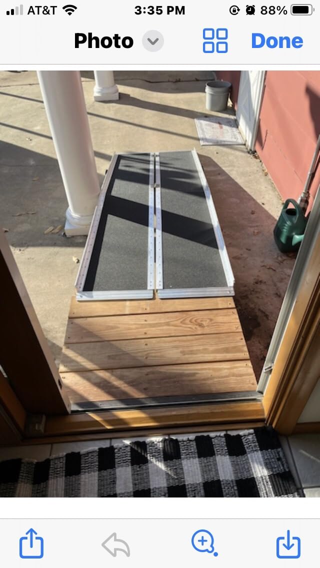 3FT Portable Wheelchair Ramp, Threshold Ramps for Home Steps Doorways customer photo 2