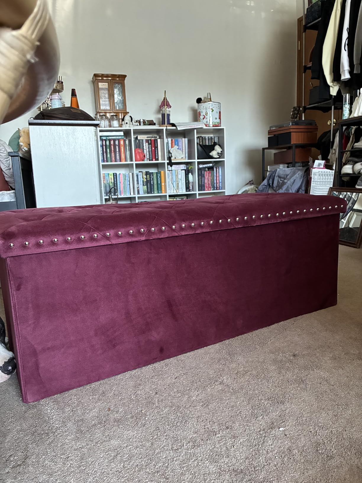 B FSOBEIIALEO Storage Ottoman Bench, 43