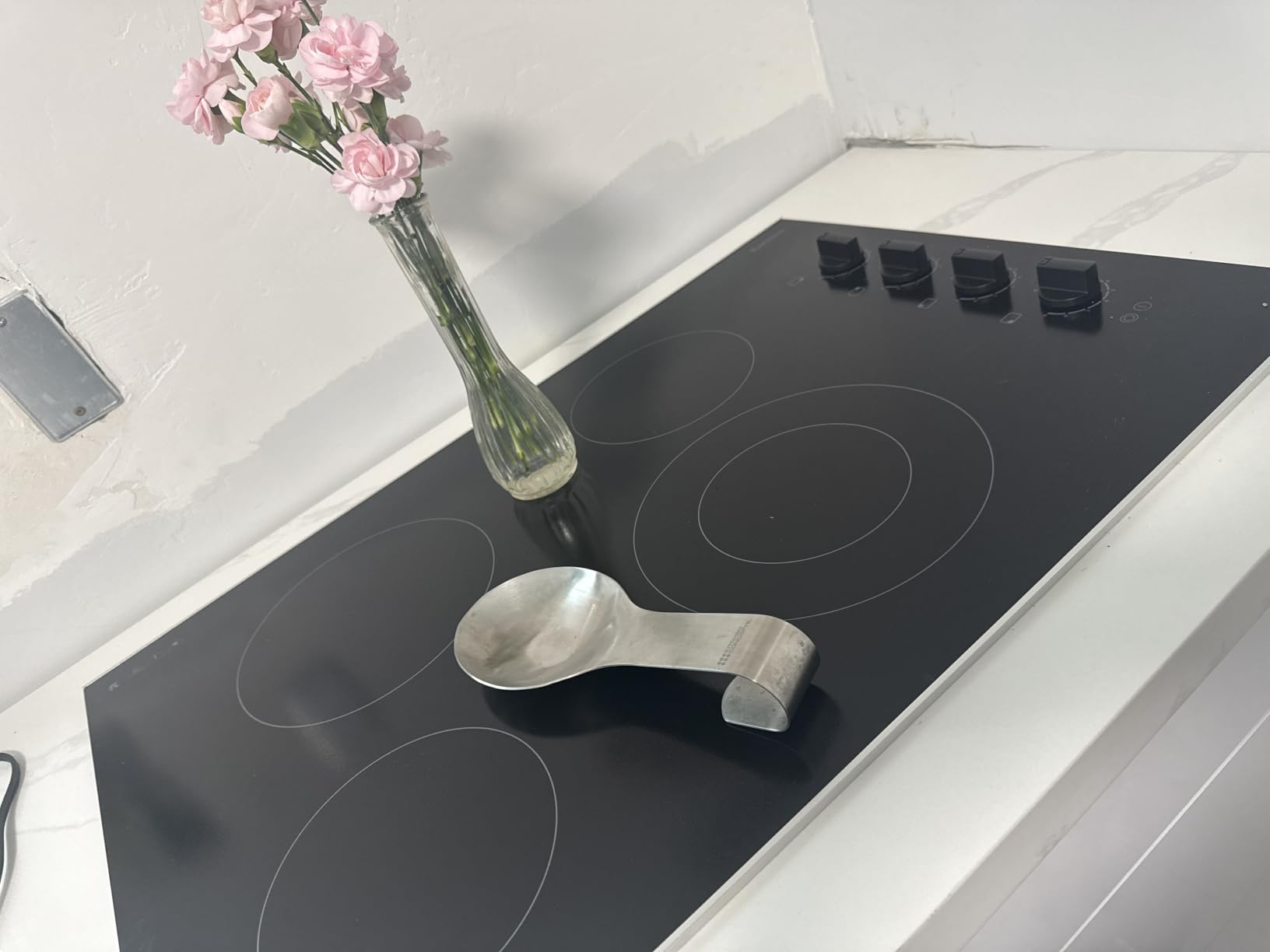 Karinear 30 Inch Electric Cooktop 4 Burners, Knob Control Ceramic Cooktop customer photo 2