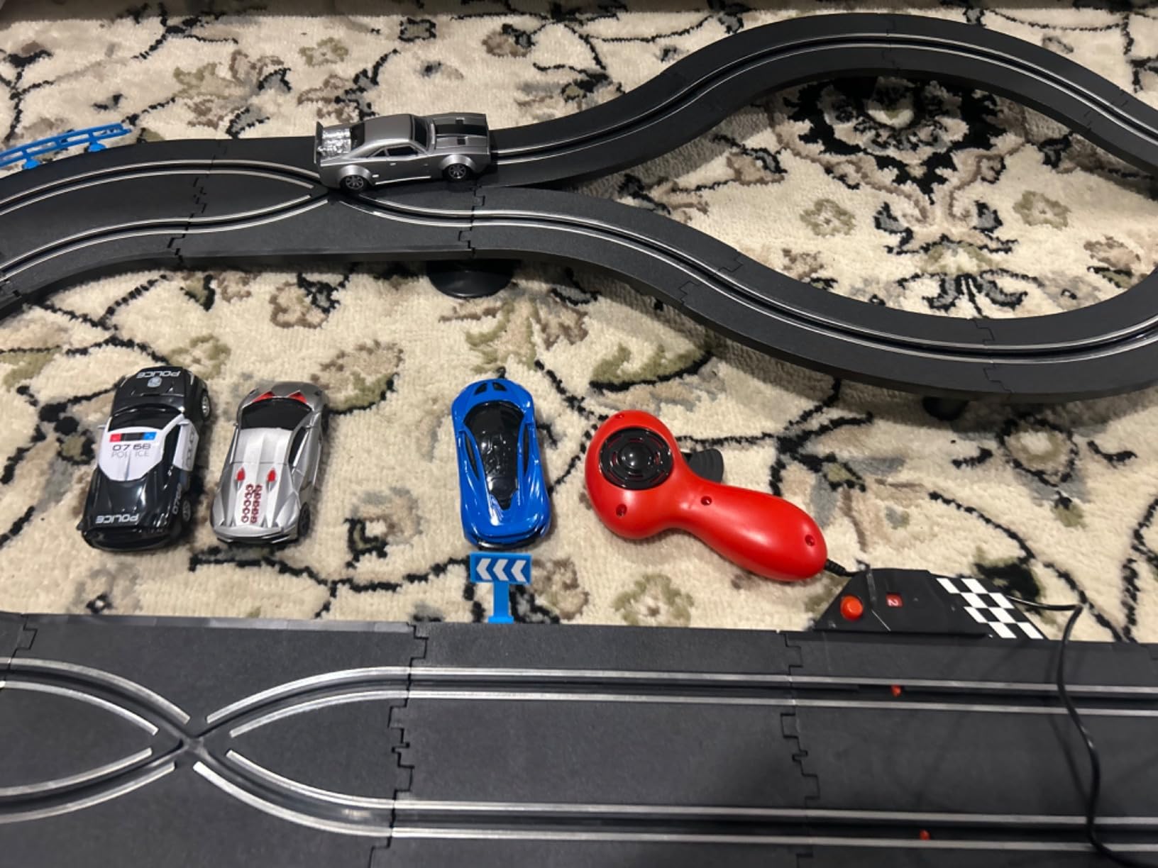 Slot Car Race Track Sets, Electric Race Car Track Set, 2 High Speed Tracks customer photo 2