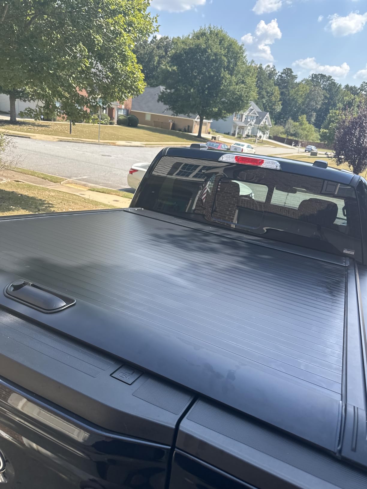 Retractable Hard Truck Bed Tonneau Cover Fits 2015-2026 Ford F-150 Crew Cab 5.5' (66”) Black Matte Aluminum Waterproof (Installation Breakdown Video at The end of The Details Page) customer photo 1