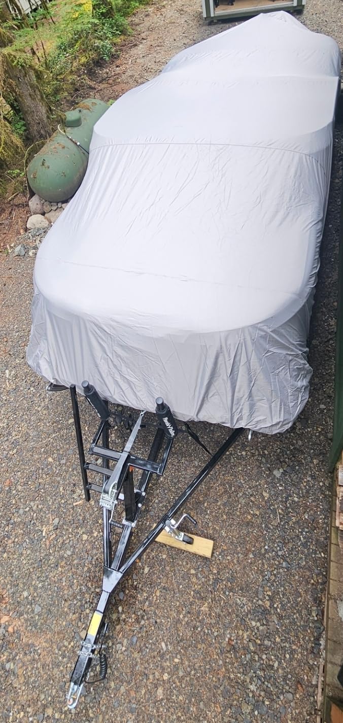 Solim 22-24FT Pontoon Boat Cover, 1200D Heavy Duty Waterproof, UV Resistant customer photo 2