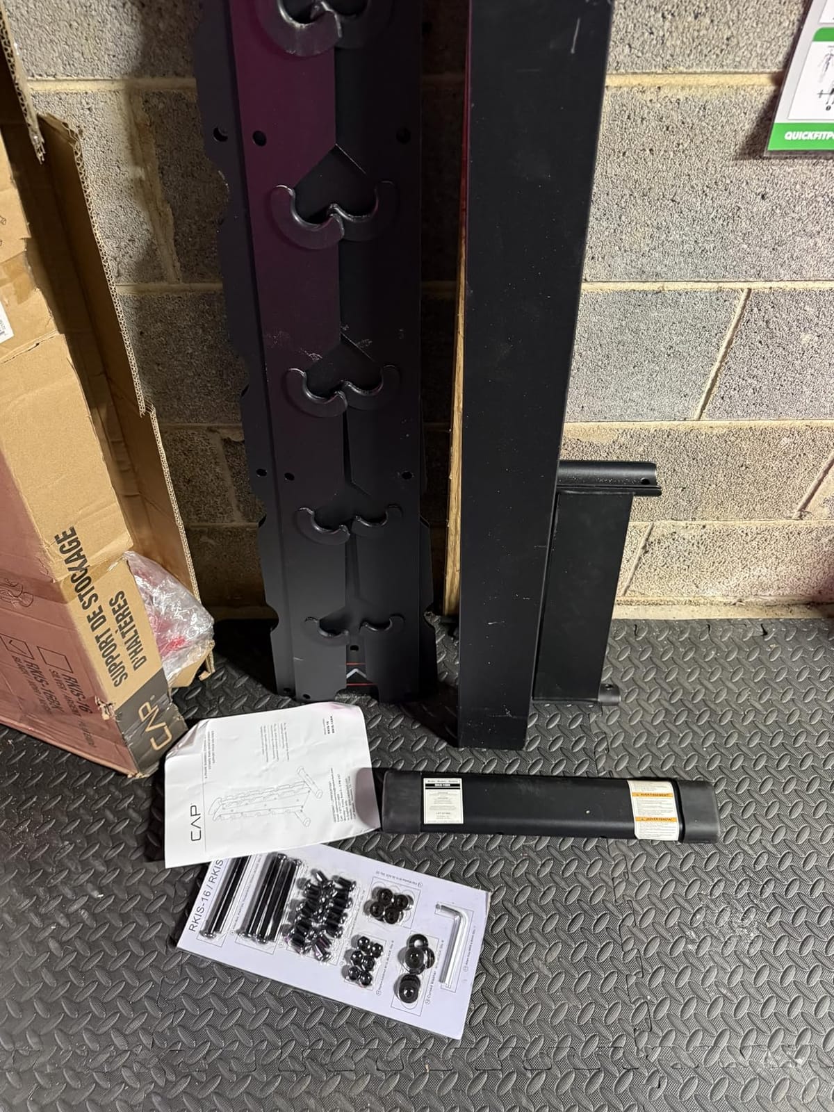 CAP Rubber Coated Dumbbell Weight Set with Vertical Rack | 100 lb, 150 lb, and 210 lb Options customer photo 2