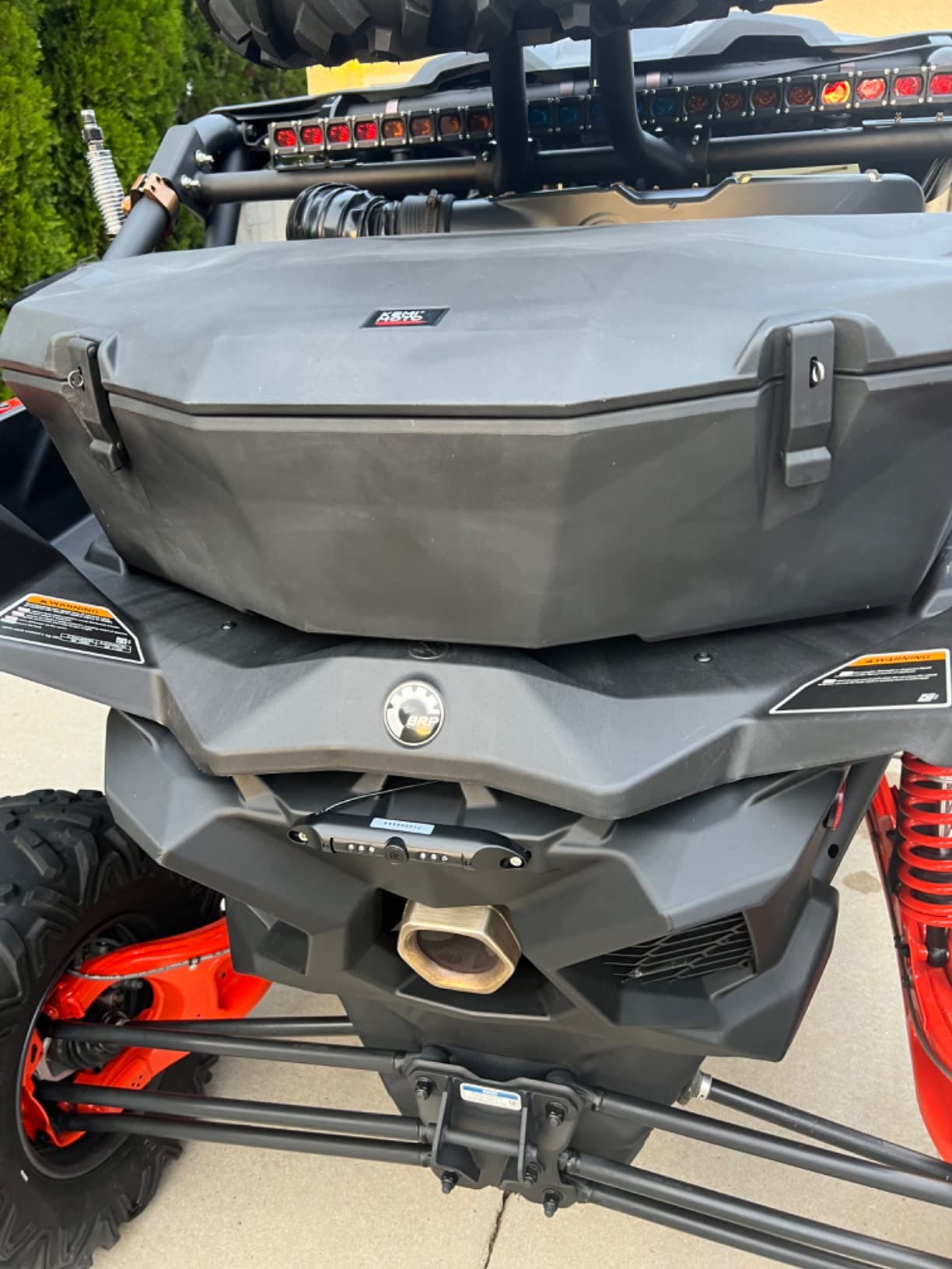 Kemimoto X3 Bed Box, X3 Trunk Storage Box, X3 Max Rear Rack Cargo Box Compatible with Can am Maverick X3, Outlander (Except 6x6), Renegade, OEM Replace #715004778 w/h Mounting Bracket customer photo 1