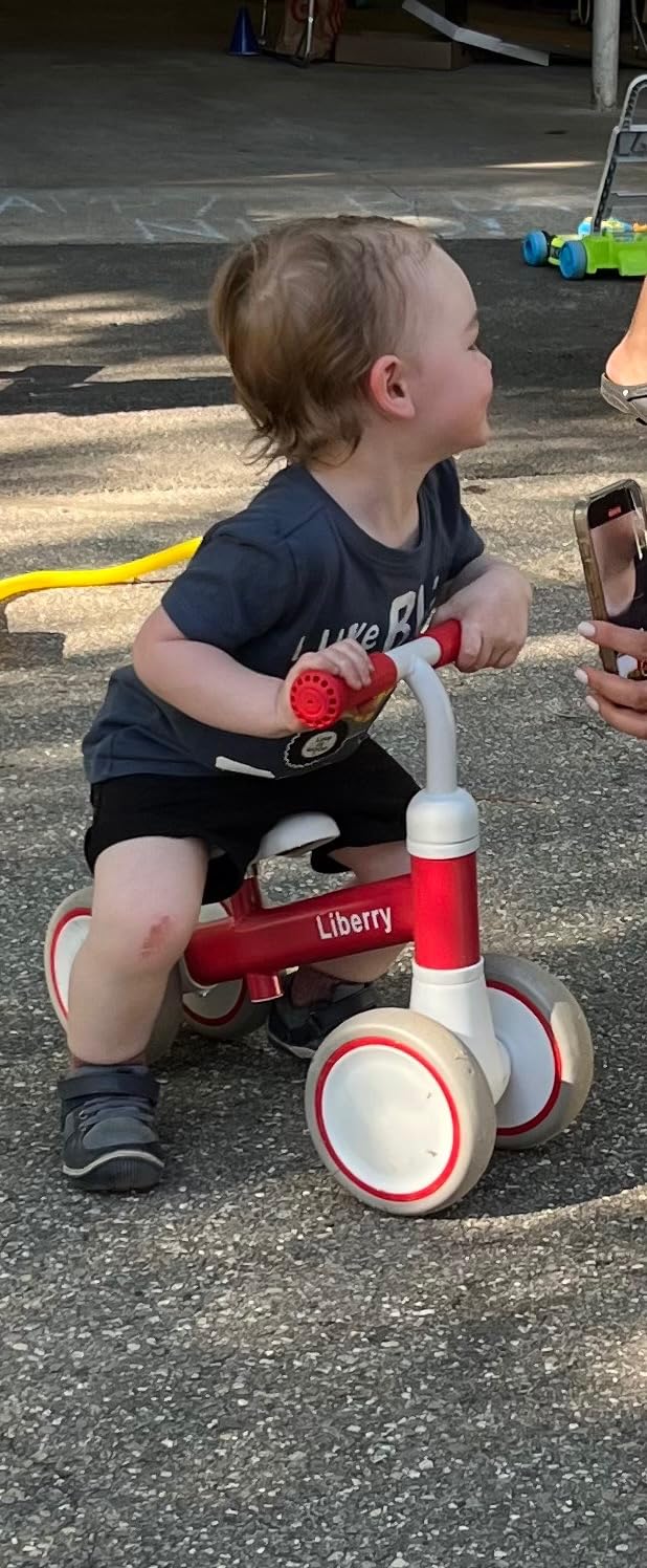 Liberry Baby Balance Bike Ride Toy for 1 2 Years Old Adjustable Seat, Green customer photo 1