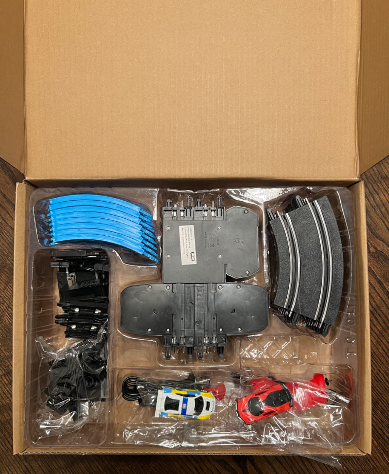 AGM MASETCH High Speed Series Tram Dual Track Set, Track with 4 Vehicles Official Licensed Slot Car Racing, Battery or Electric Car Track, Comes with 2 Hand Controls and Track Parts and a Lap Counter. customer photo 2