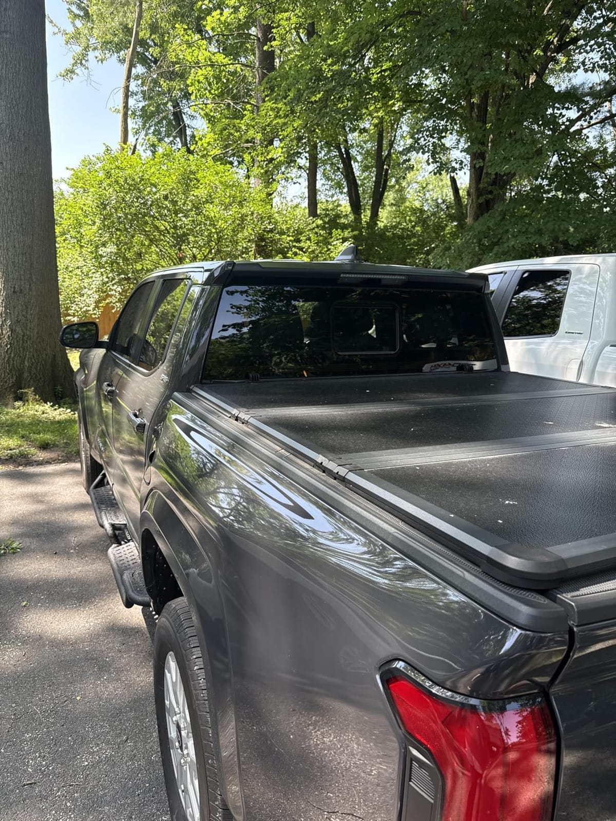 Tutel Hard Shell Folding Truck Bed Tonneau Cover|Fits 2016-2026 Toyota Tacoma w/OE Track System 5' 1