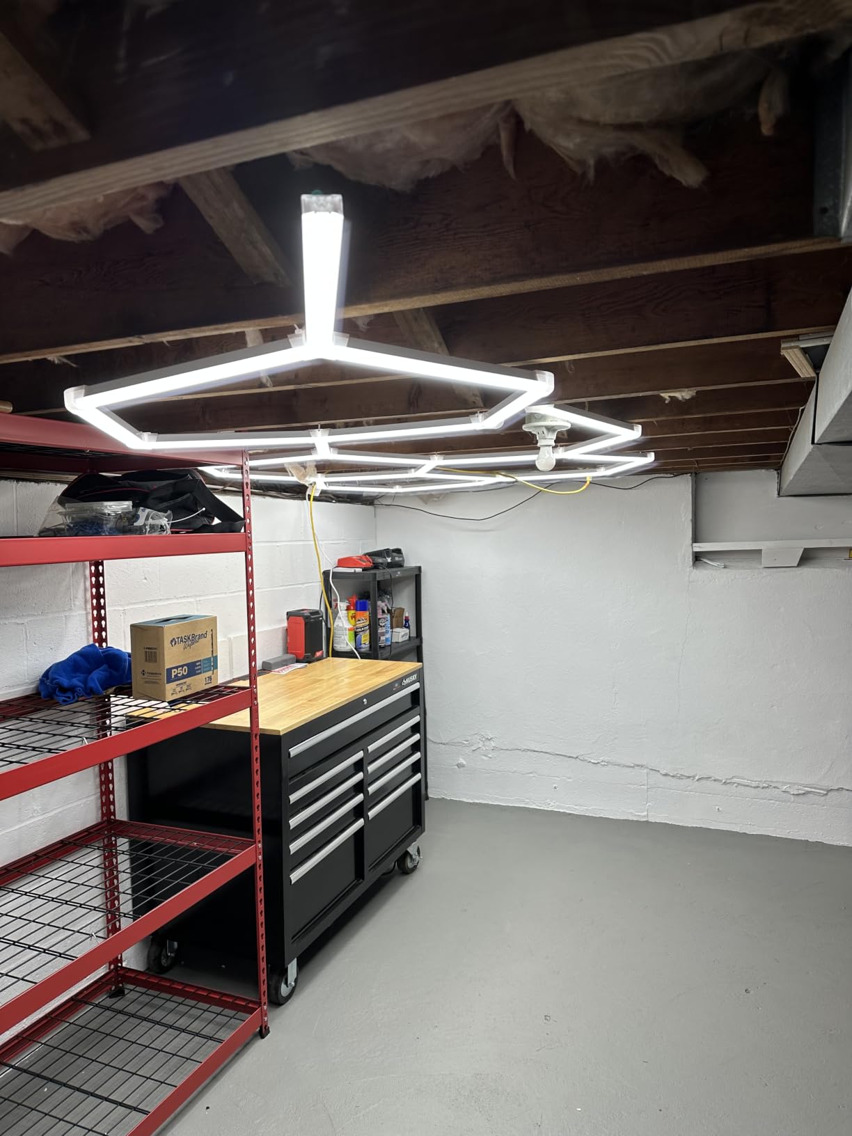 LZHOME Hexagon 5000K LED Garage Lights: 25 Pack Updated 1.31-inch Wider Size,26300LM Super Bright Hex Lighting Ceiling LED Shop Light for Garage, Car Detailing, Workshop, Warehouse, Gym, Basement customer photo 1