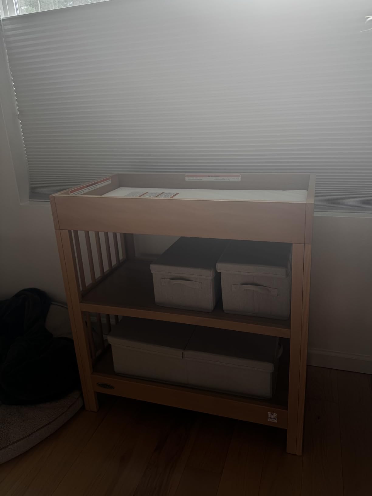 Graco Teddi Changing Table with Water-Resistant Changing Pad, Driftwood customer photo 1