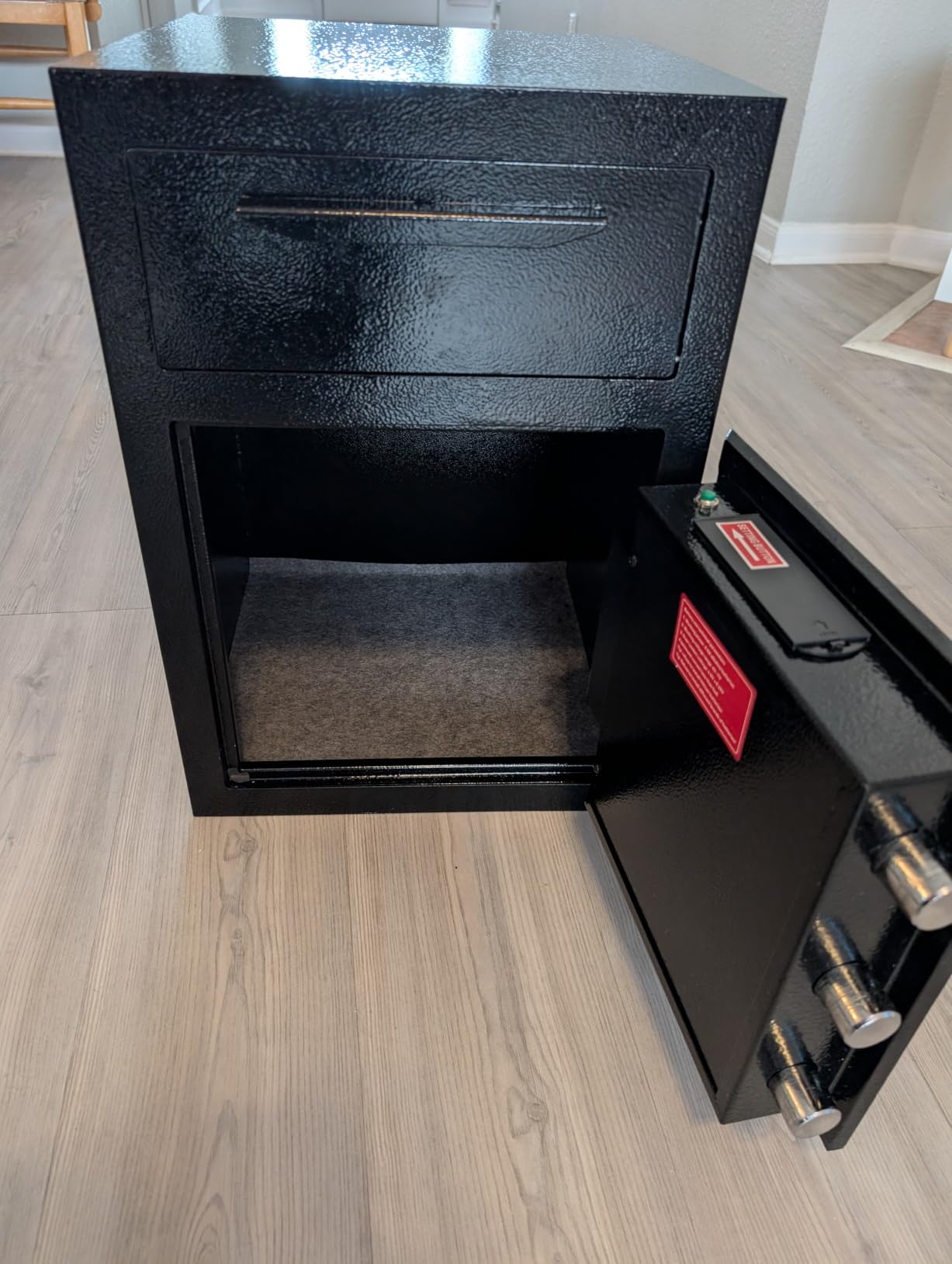 KAER 2.8 Cuft Drop Safe for Small Business Heavy Duty Steel Money Safe with Drop Slot for Cash,Slips,Documents,Depository Cash Safe with Fireproof Bag,Anti-Theft Cash Drop Box for Home/Retail/Office customer photo 1