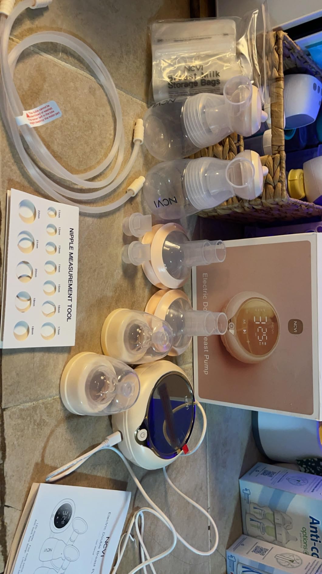 NCVI 8100 Double Electric Breast Pump, 24/28mm Flanges, LED Display customer photo 1