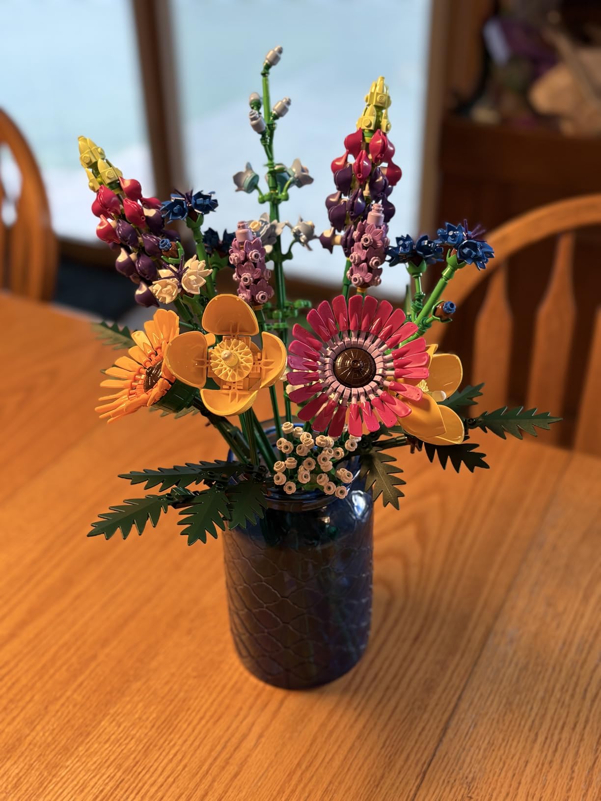 LEGO Botanicals Artificial Wildflower Bouquet - Fake Indoor Flowers Building Set for Home, Kitchen, Desk Decoration, Adults Ages 18+ - Gift for Birthdays - 10313 customer photo 1