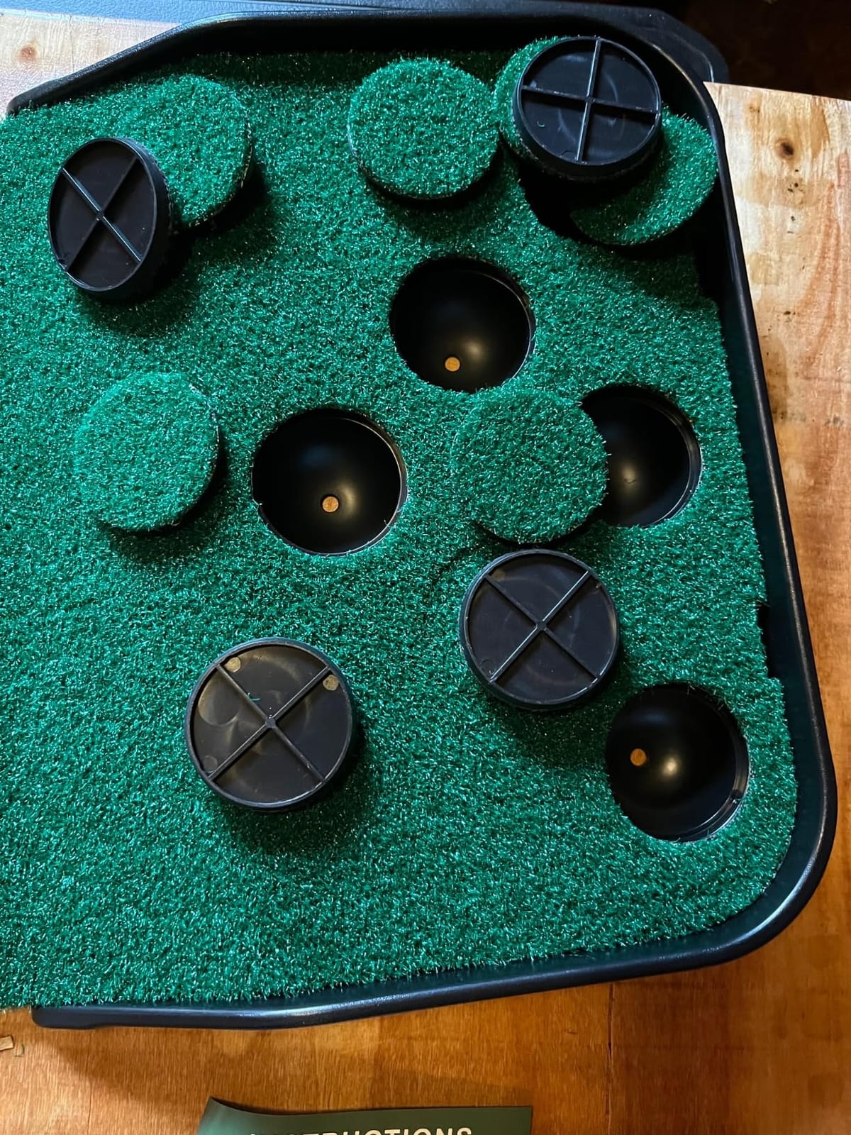 CHAMPKEY Golf Putting Green Indoor - Advanced Guides Golf Putting Mat - Enhance Putting Accuracy and Challenge customer photo 2