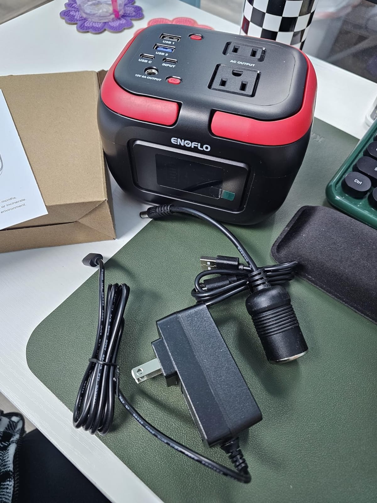 ENOFLO 300W Portable Power Station, 228Wh Solar Generator customer photo 1