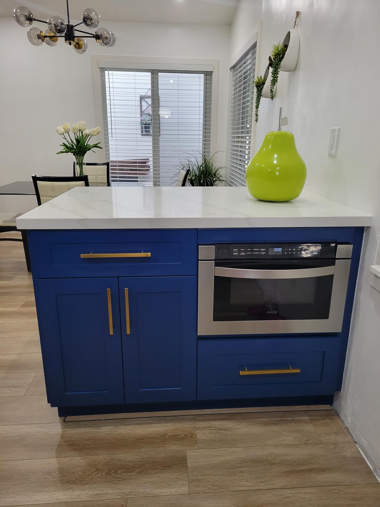 KoolMore 24 Inch Stainless-Steel Microwave Drawer with 1.2 cu. ft. Capacity, 1000W Power with 10 Custom Cooking Levels, Memory, and Timer Functions, Wall-Mounted with Flat Bottom (KM-MD-1SS) customer photo 2
