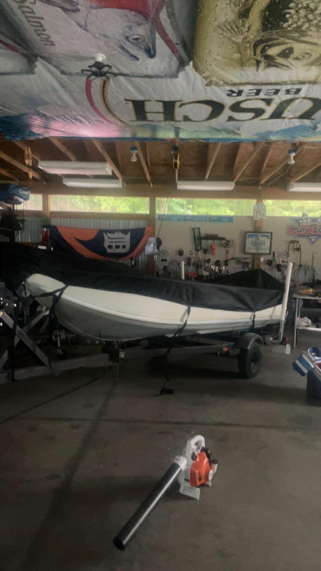 Boat Cover 20-22 ft, 1200D Waterproof V-Hull, Black customer photo 1