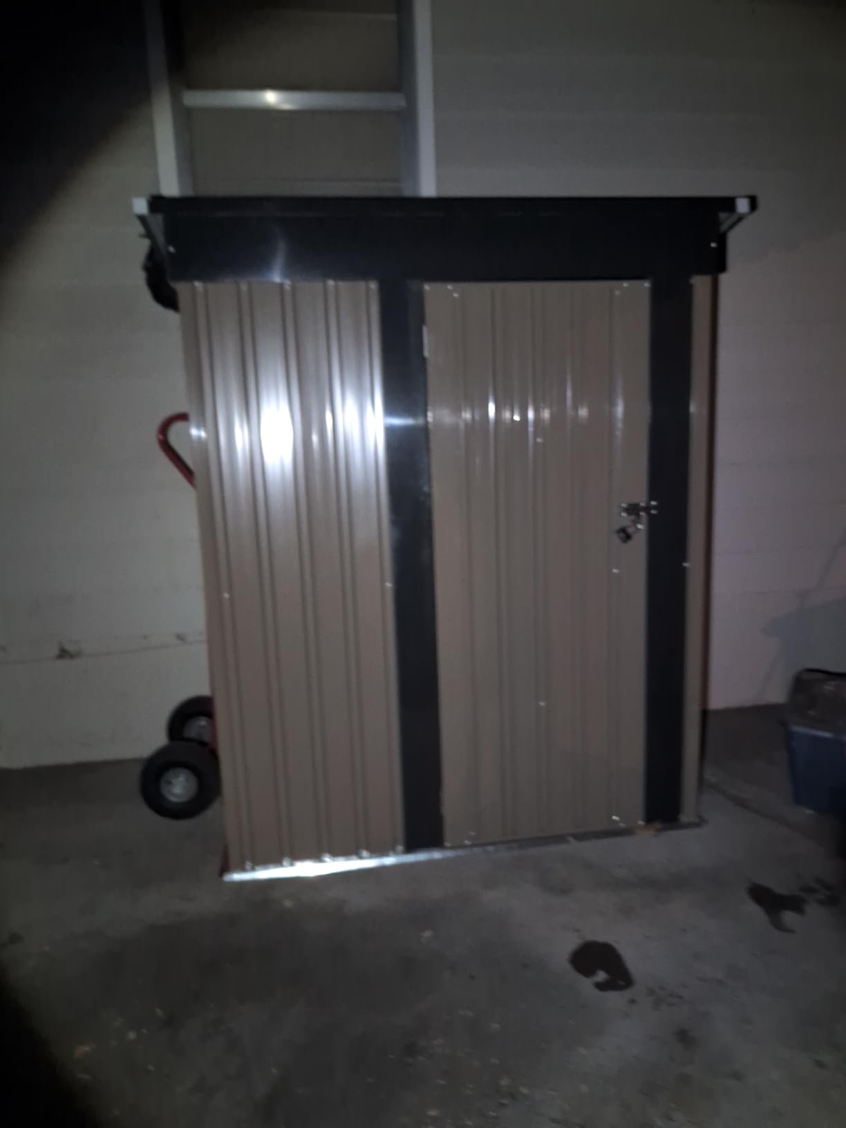 Patiowell 5x3 FT Outdoor Storage Shed, Brown customer photo 2