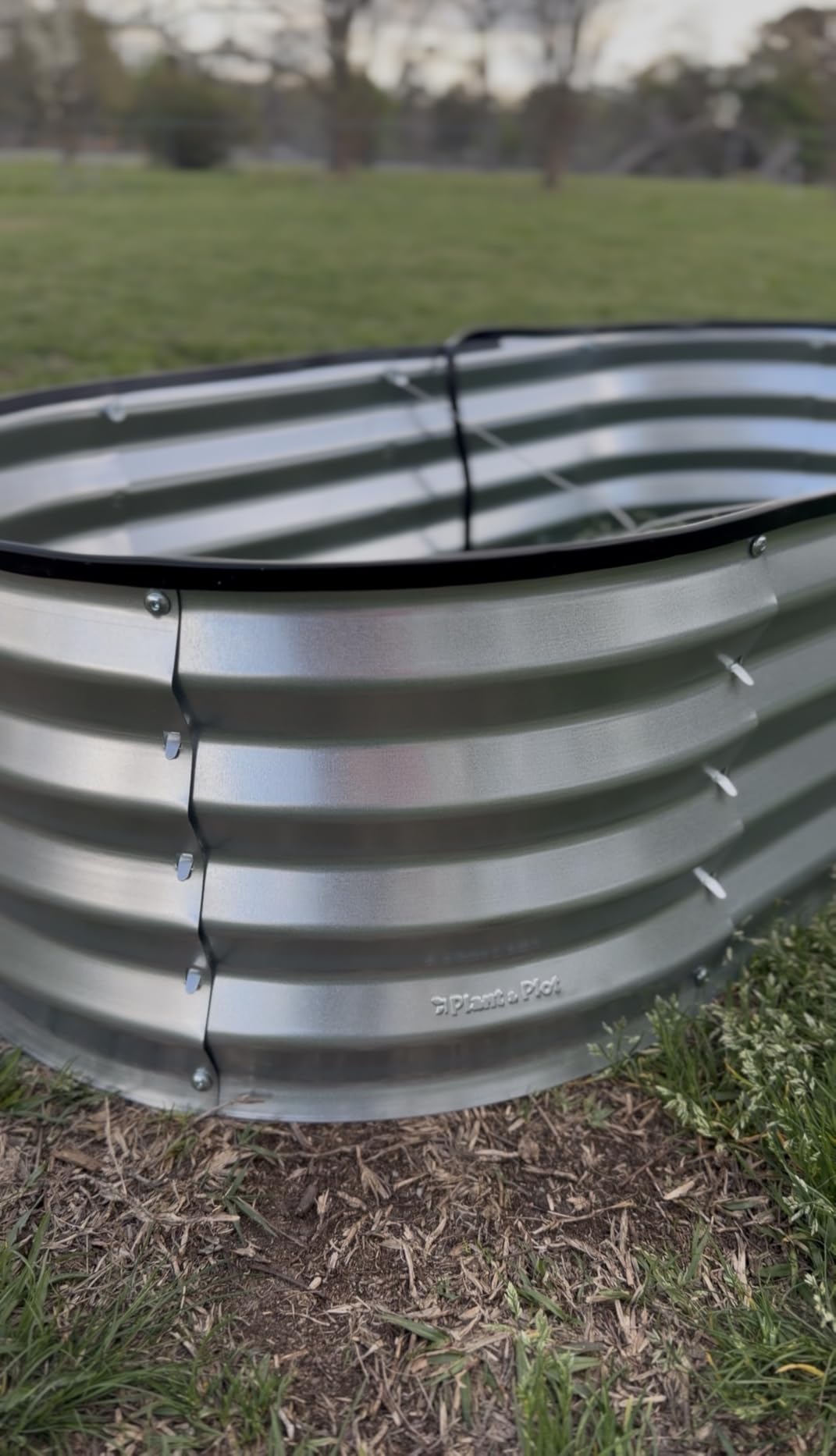 Plant & Plot Galvanized Raised Garden Beds Outdoor // 4×2×1 ft Planter Raised Beds for Gardening, Vegetables, Flowers // Large Metal Garden Box (Silver) // Patented Tool-Free Design customer photo 2