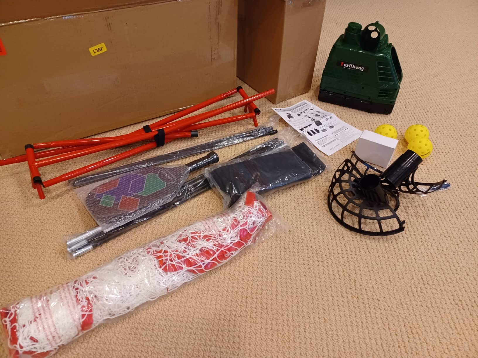 Furlihong 680PBH Pickleball Starter Kit, Including Launch Machine, Ball Recycling Net, Pickleball Paddle, 3 x Pickleballs and Carrying Bag customer photo 2