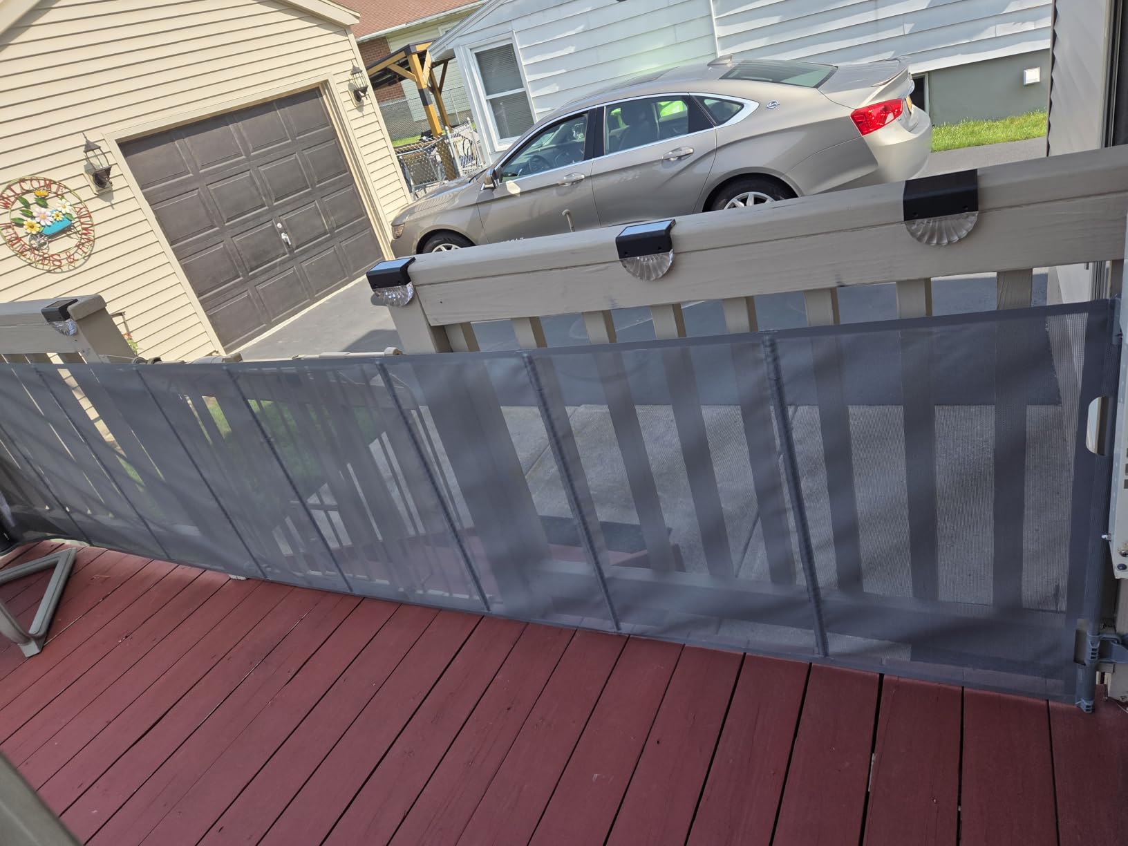 Miumoon 120 inch Reinforced Retractable Baby Gates 34 inch Tall customer photo 2