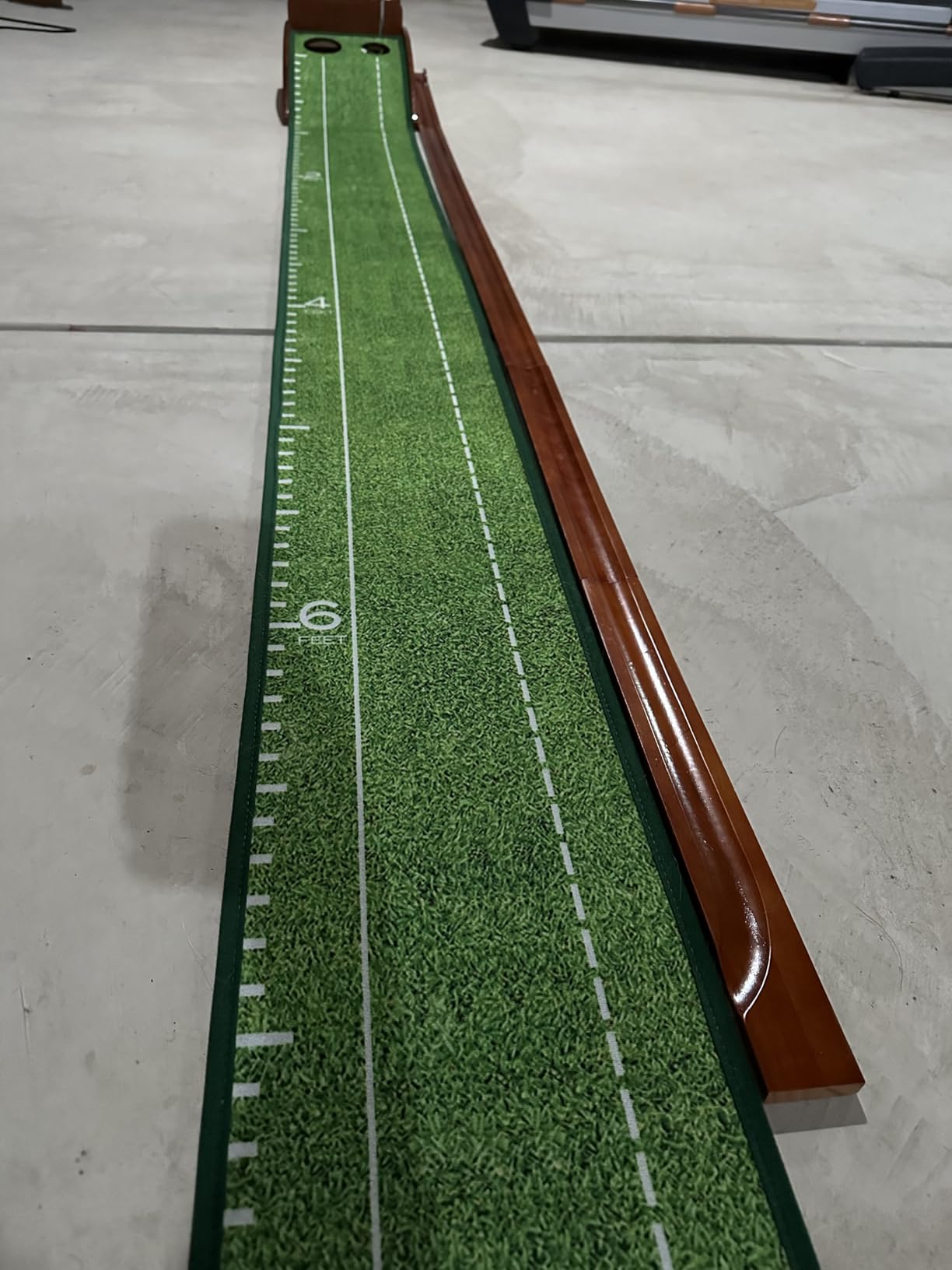Golf Putting Mat, Putting Green Indoor with Ball Return - Golf Gifts for Men Christmas, Golf Training Aid for Home Office, Portable Putting Training Mat for Men customer photo 2