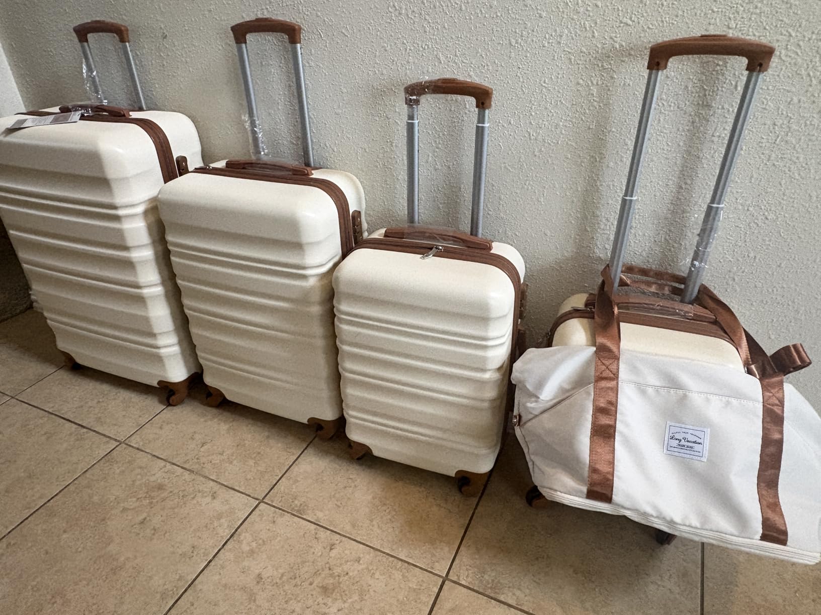 LONG VACATION Luggage Sets, 6 Piece, Hardshell Suitcase with Spinner Wheels customer photo 1