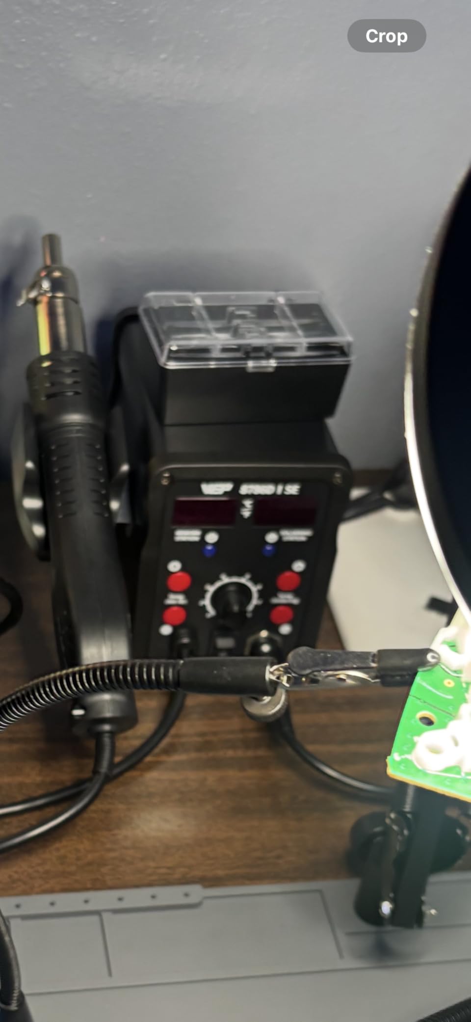 WEP 8786D-I SE Hot Air Soldering Iron Station Kit 2-IN-1 for Rework, Desoldering with Lead-Free Solder Wire, 5 Soldering Tips, 3 Hot Air Nozzles,Tweezers, Desoldering Pump customer photo 2